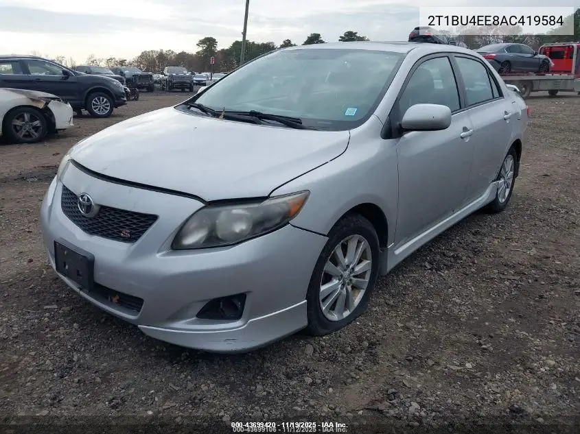 2T1BU4EE8AC419584 2010 Toyota Corolla S