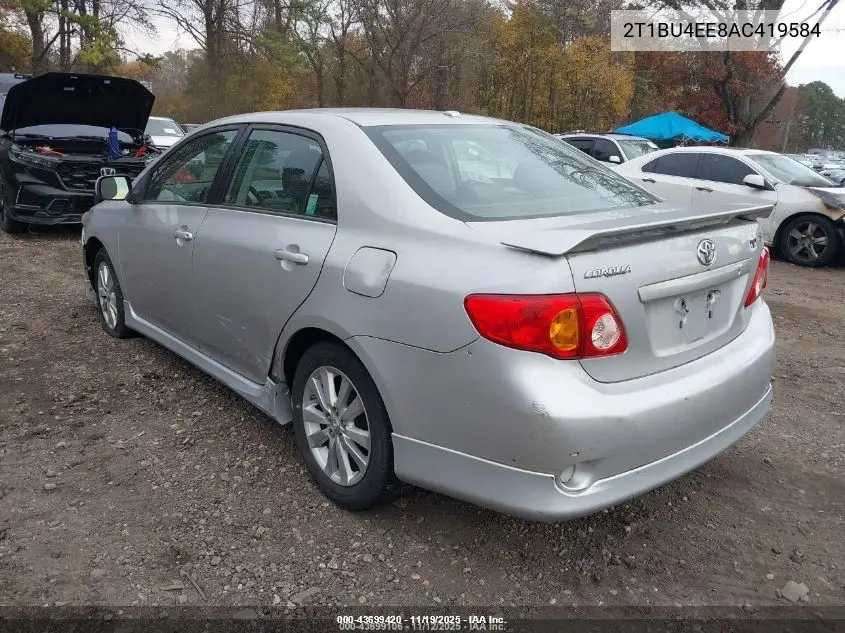 2T1BU4EE8AC419584 2010 Toyota Corolla S