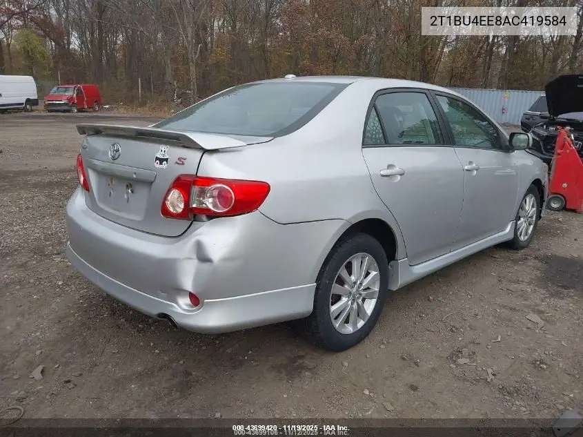2T1BU4EE8AC419584 2010 Toyota Corolla S