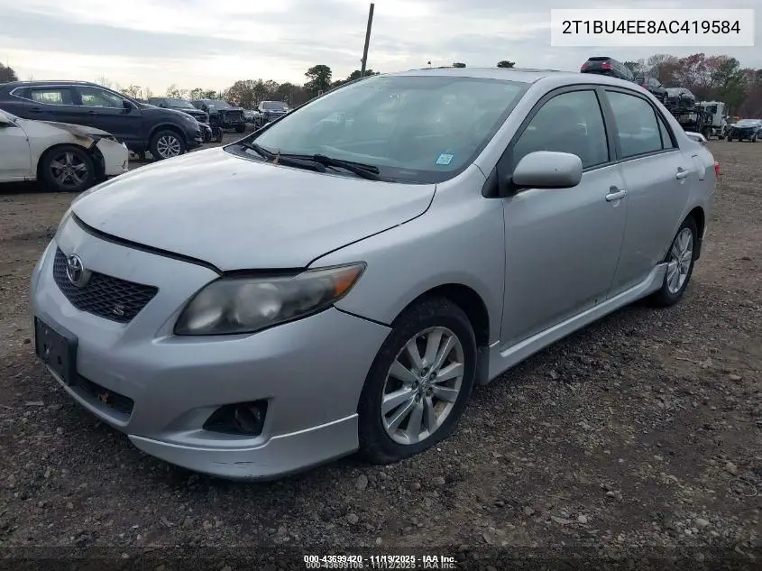 2T1BU4EE8AC419584 2010 Toyota Corolla S