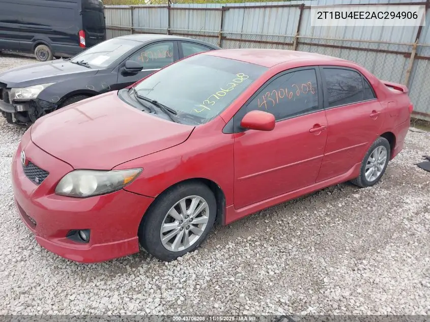 2T1BU4EE2AC294906 2010 Toyota Corolla S