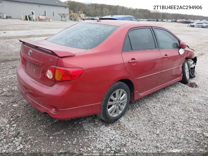 2T1BU4EE2AC294906 2010 Toyota Corolla S