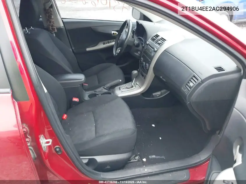 2T1BU4EE2AC294906 2010 Toyota Corolla S