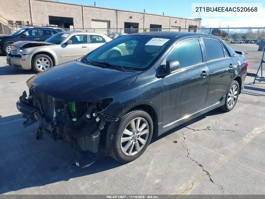 2T1BU4EE4AC520668 2010 Toyota Corolla S