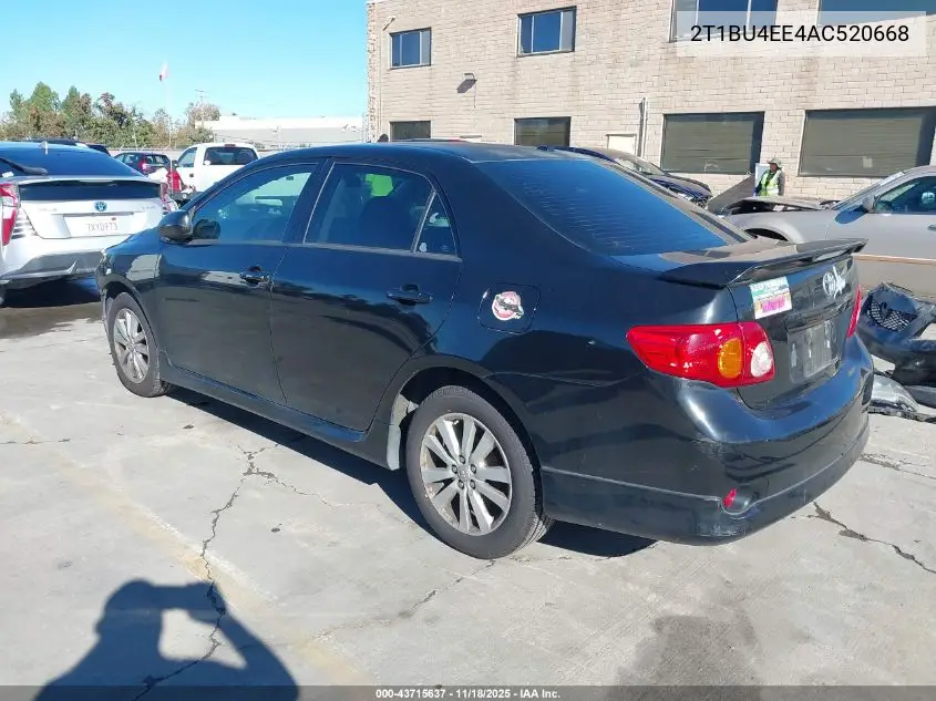 2T1BU4EE4AC520668 2010 Toyota Corolla S