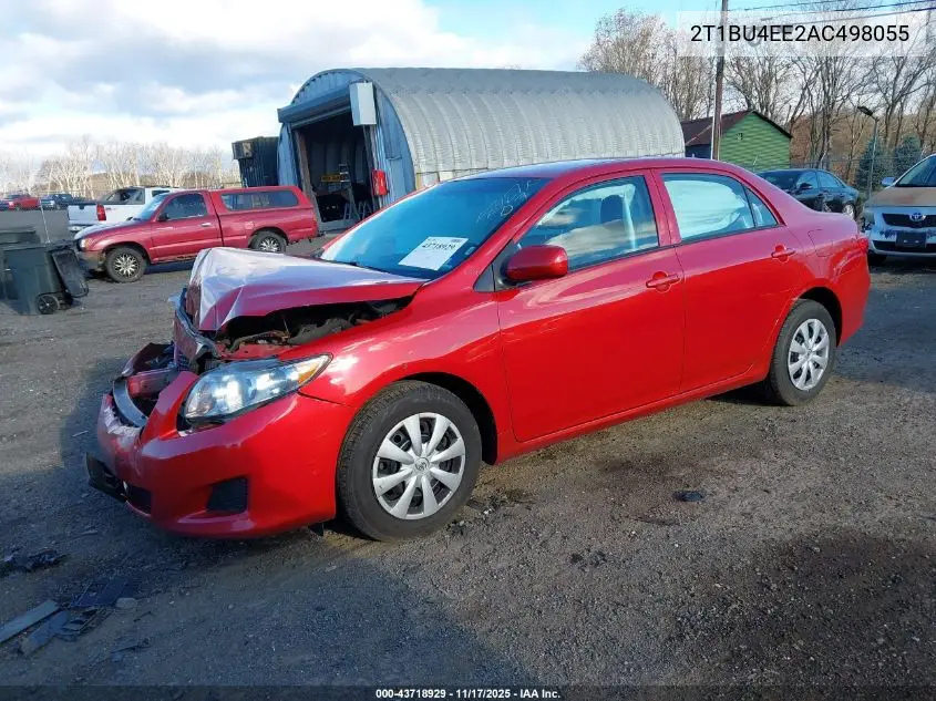 2T1BU4EE2AC498055 2010 Toyota Corolla Le