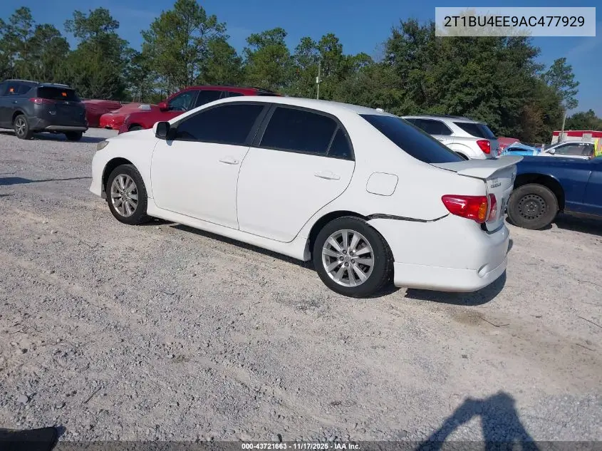 2T1BU4EE9AC477929 2010 Toyota Corolla S