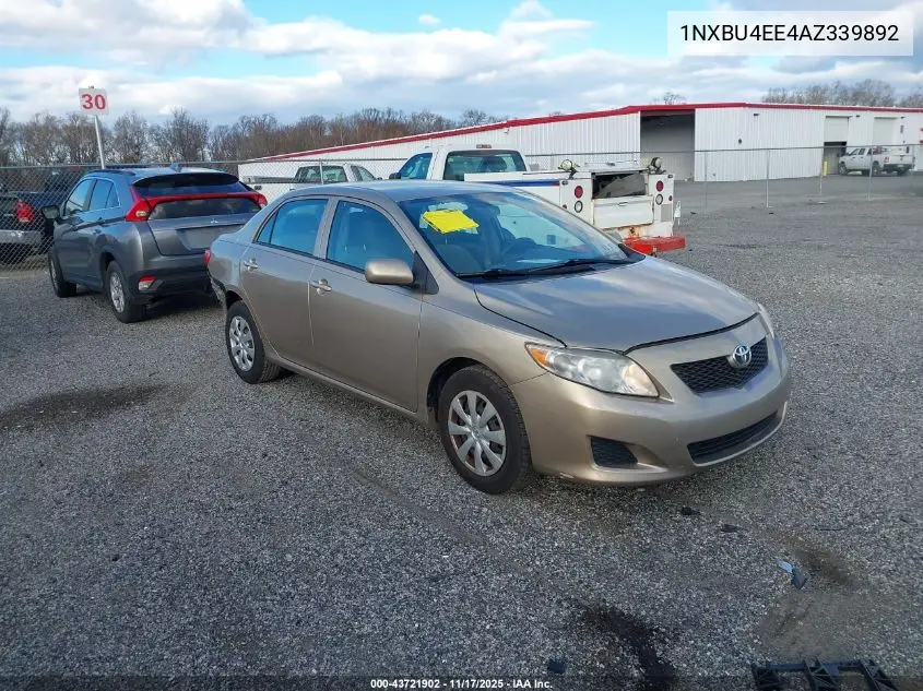 1NXBU4EE4AZ339892 2010 Toyota Corolla Le