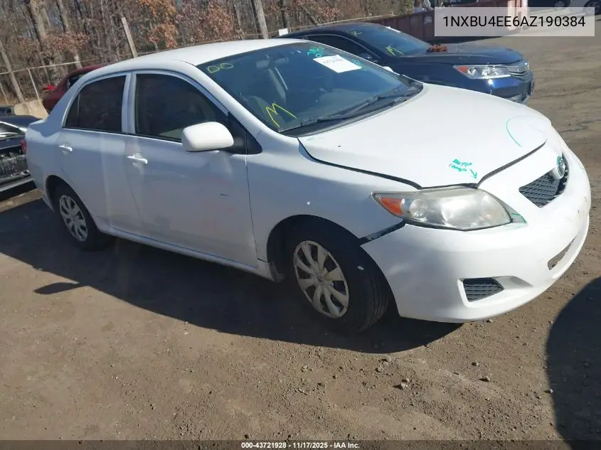 1NXBU4EE6AZ190384 2010 Toyota Corolla Le