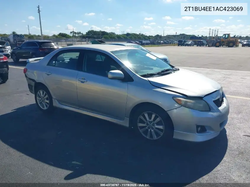 2T1BU4EE1AC423069 2010 Toyota Corolla S