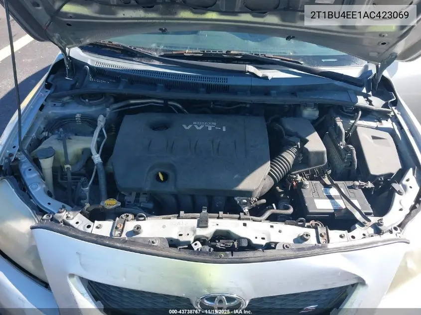 2T1BU4EE1AC423069 2010 Toyota Corolla S
