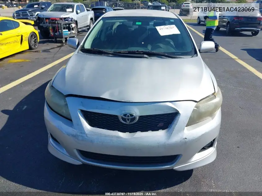 2T1BU4EE1AC423069 2010 Toyota Corolla S