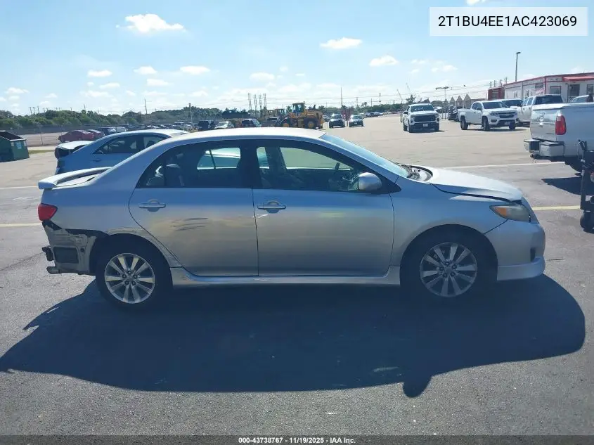 2T1BU4EE1AC423069 2010 Toyota Corolla S