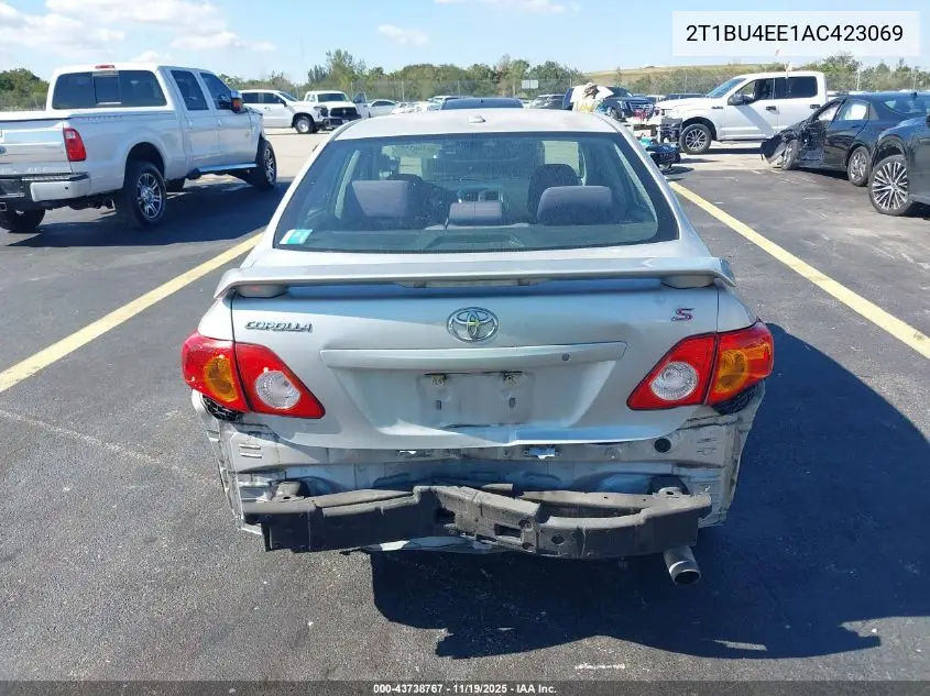 2T1BU4EE1AC423069 2010 Toyota Corolla S