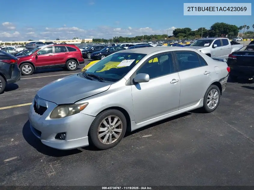 2T1BU4EE1AC423069 2010 Toyota Corolla S