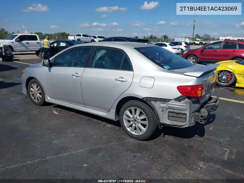 2T1BU4EE1AC423069 2010 Toyota Corolla S