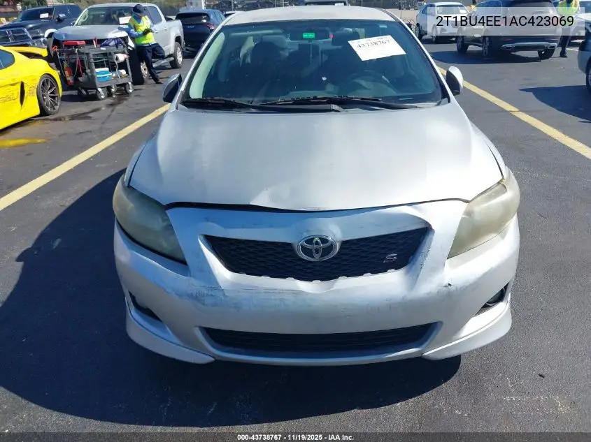 2T1BU4EE1AC423069 2010 Toyota Corolla S