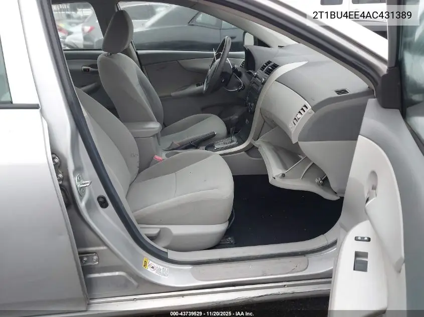 2T1BU4EE4AC431389 2010 Toyota Corolla Le