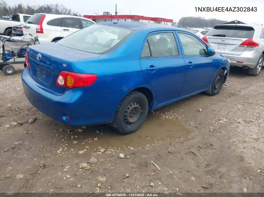 1NXBU4EE4AZ302843 2010 Toyota Corolla Le