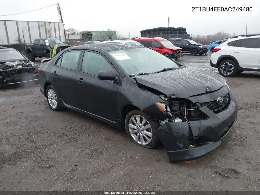 2T1BU4EE0AC249480 2010 Toyota Corolla S