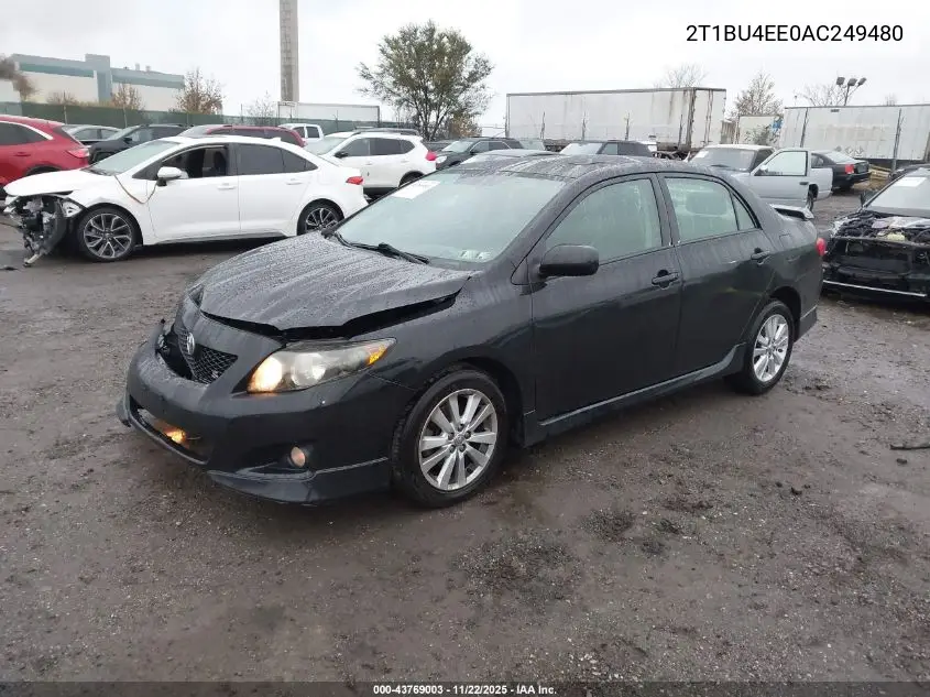 2T1BU4EE0AC249480 2010 Toyota Corolla S
