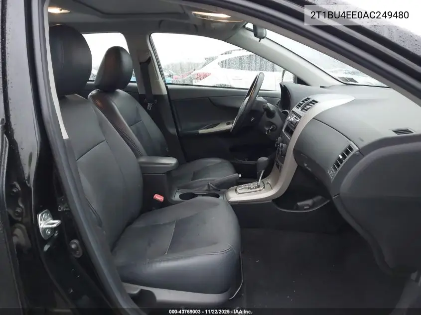 2T1BU4EE0AC249480 2010 Toyota Corolla S