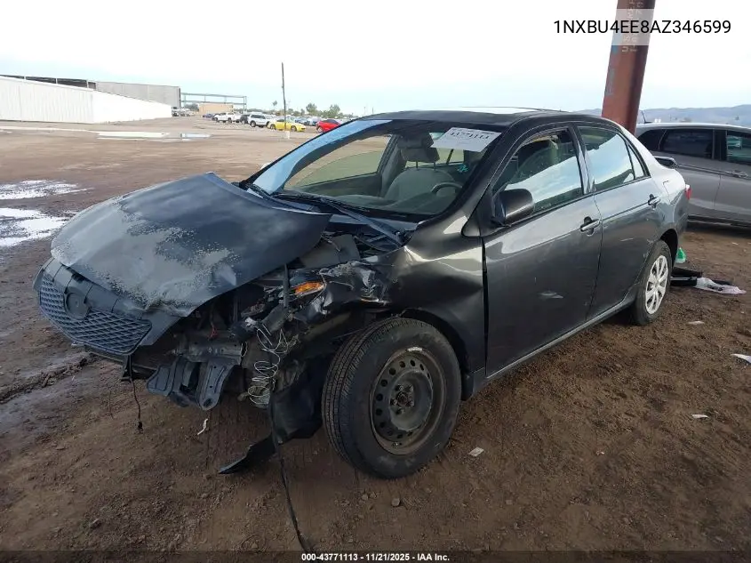 1NXBU4EE8AZ346599 2010 Toyota Corolla Le