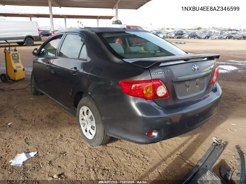 1NXBU4EE8AZ346599 2010 Toyota Corolla Le
