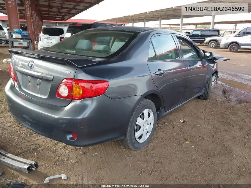 1NXBU4EE8AZ346599 2010 Toyota Corolla Le