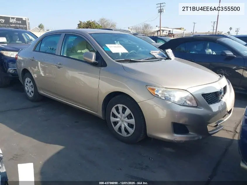 2T1BU4EE6AC355500 2010 Toyota Corolla Le