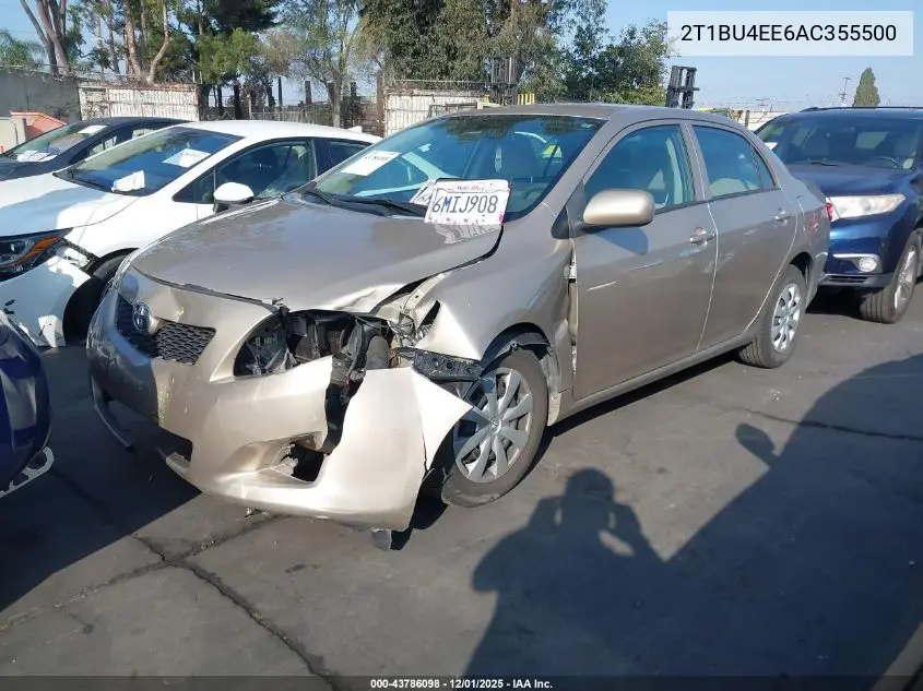 2T1BU4EE6AC355500 2010 Toyota Corolla Le