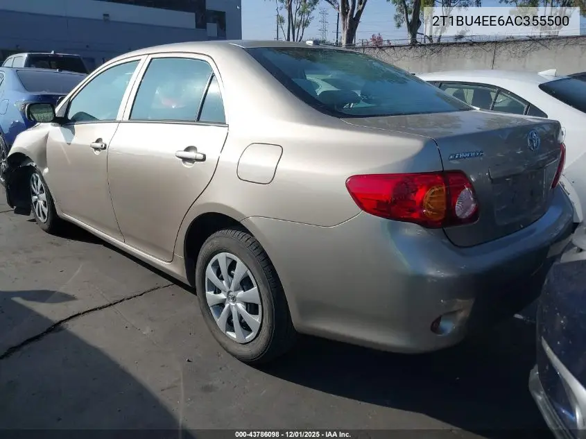 2T1BU4EE6AC355500 2010 Toyota Corolla Le