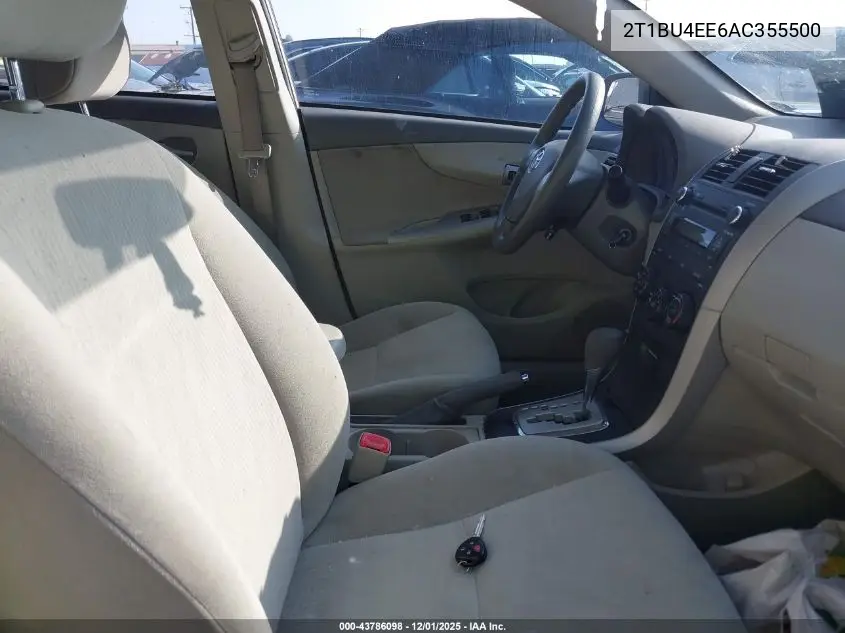2T1BU4EE6AC355500 2010 Toyota Corolla Le