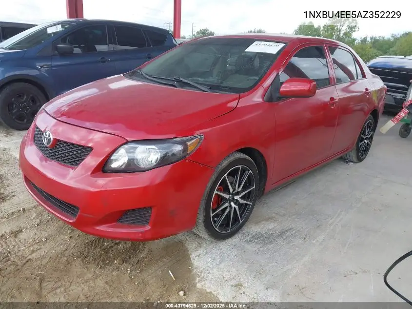 1NXBU4EE5AZ352229 2010 Toyota Corolla Le
