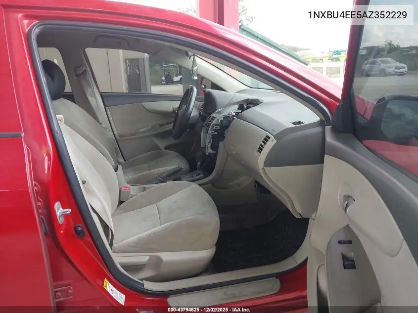 1NXBU4EE5AZ352229 2010 Toyota Corolla Le
