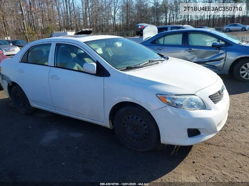 2T1BU4EE3AC350710 2010 Toyota Corolla Le