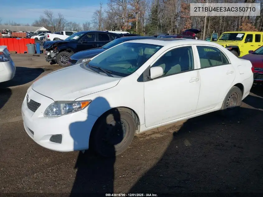 2T1BU4EE3AC350710 2010 Toyota Corolla Le