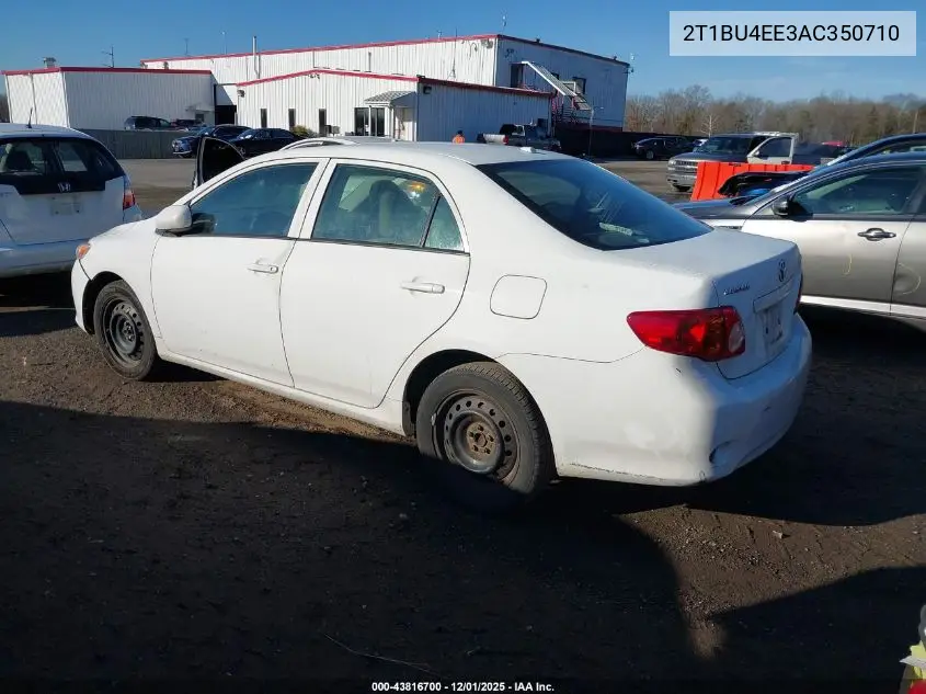 2T1BU4EE3AC350710 2010 Toyota Corolla Le