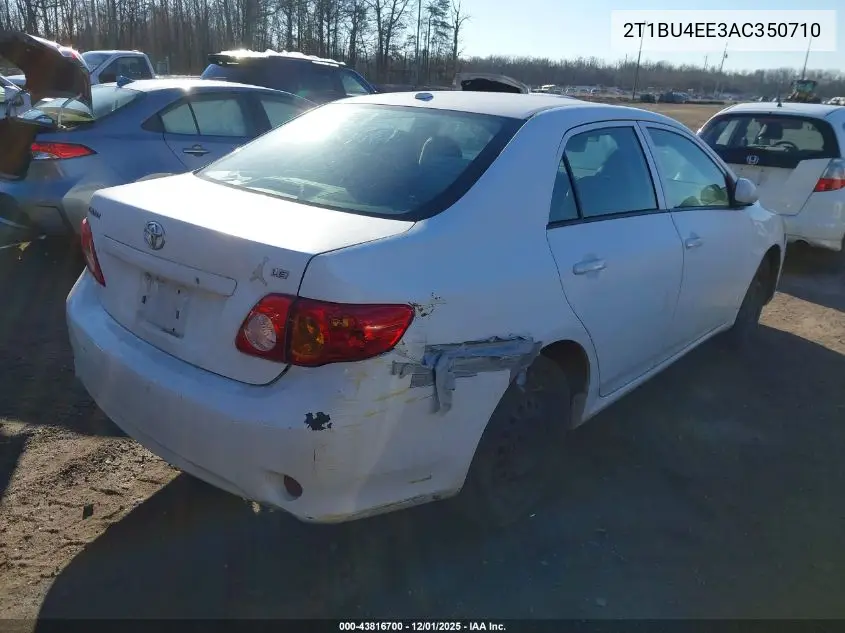 2T1BU4EE3AC350710 2010 Toyota Corolla Le