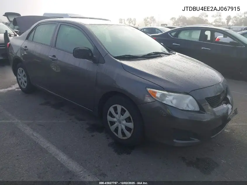 JTDBU4EE2AJ067915 2010 Toyota Corolla Le