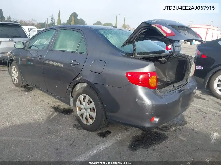 JTDBU4EE2AJ067915 2010 Toyota Corolla Le