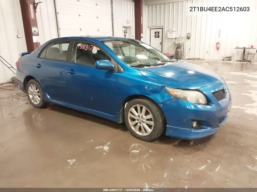 2T1BU4EE2AC512603 2010 Toyota Corolla S