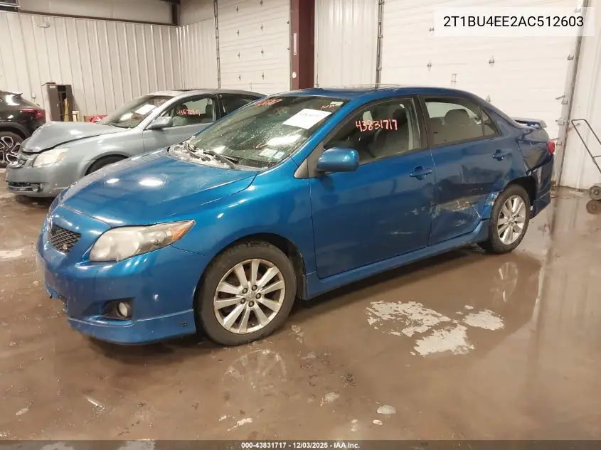 2T1BU4EE2AC512603 2010 Toyota Corolla S