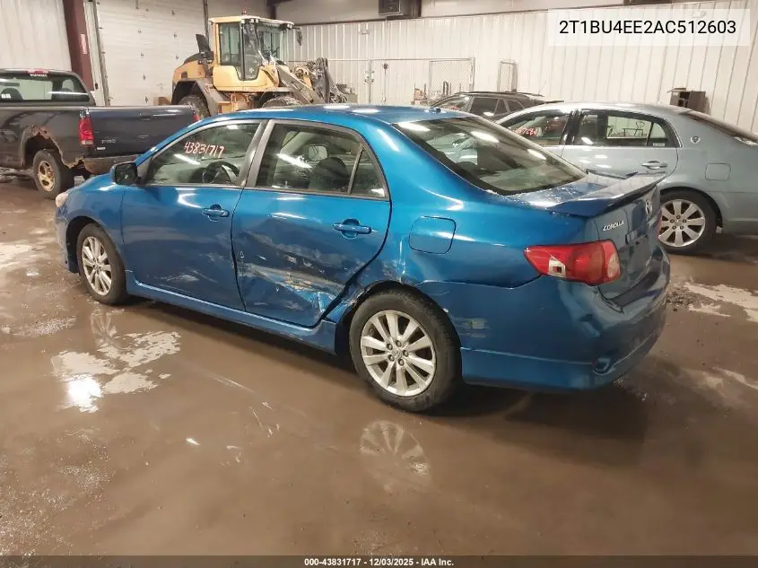 2T1BU4EE2AC512603 2010 Toyota Corolla S