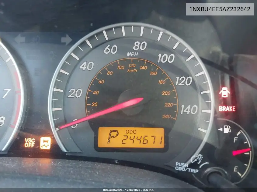 1NXBU4EE5AZ232642 2010 Toyota Corolla S