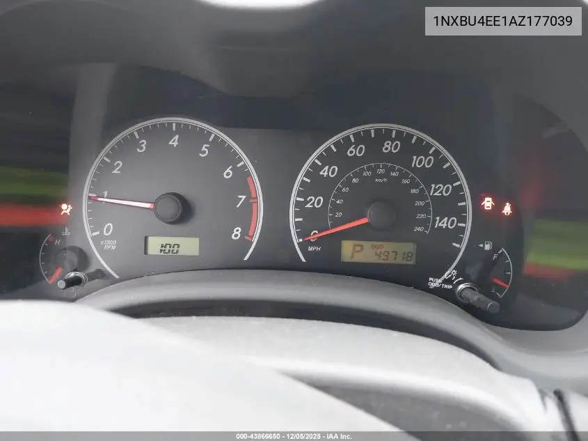 1NXBU4EE1AZ177039 2010 Toyota Corolla Le