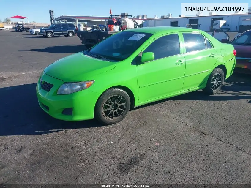 1NXBU4EE9AZ184997 2010 Toyota Corolla Le