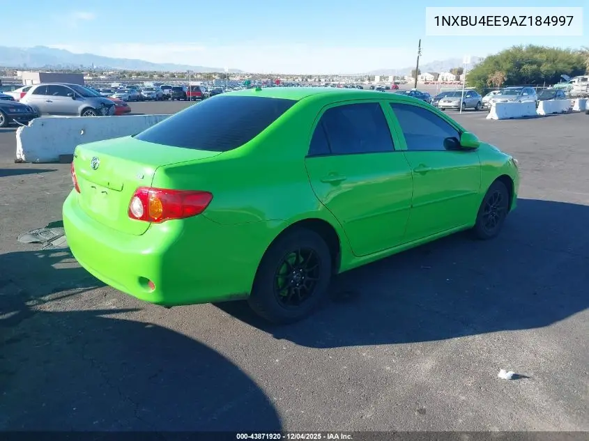 1NXBU4EE9AZ184997 2010 Toyota Corolla Le