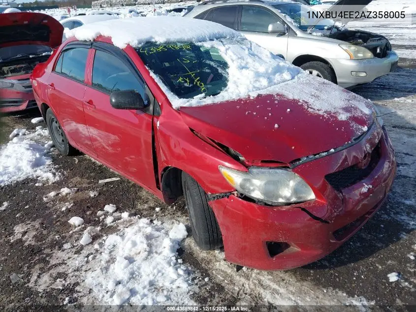 1NXBU4EE2AZ358005 2010 Toyota Corolla Le