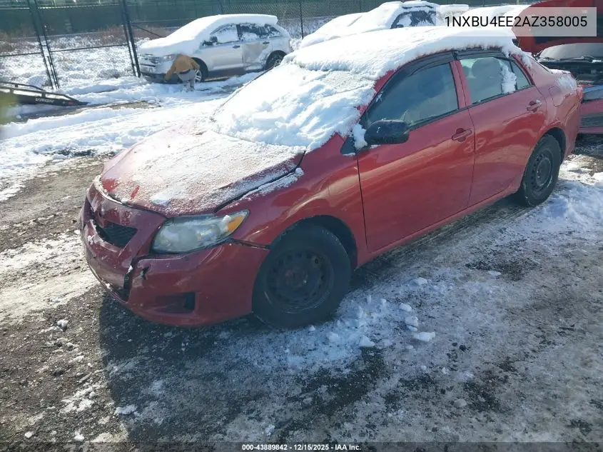 1NXBU4EE2AZ358005 2010 Toyota Corolla Le